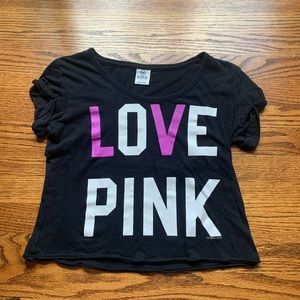 LOVE PINK Cropped Shirt